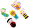 Vaguelly 5St Fingerpuppe Plüschpuppe Marienkäfer-Puppe Spielzeug für Kleinkinder stofftiere für Kinder Handpuppe Kinderspielzeug Marionetten Spielzeug pädagogisches Spielzeug Füllung