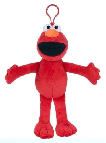 Sesam Strasse Plüsch Schlüßelanhänger Kuscheltier Plüschtier Sesame Street Plush Bagclip zur Auswahl 8 Charaktere 17-20cm (Elmo)