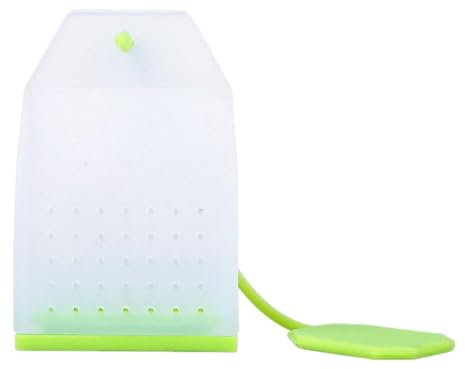 Infusore per tè in silicone, quadrato, verde, sfuso