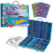 Hot Wheels Malkoffer Kinder, 130+ Teiliges Malset für Kinder, Wachsmalstifte, Buntstifte, Filzstifte, Sticker & mehr