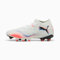 PUMA Unisex Future 8 Match Fg/Ag Fussballschuh, Weiß, Schwarz, leuchtendes Rot, 43 EU
