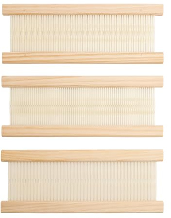 WILLOWDALE 3-teiliges Webereihecken-Set, 30,5 cm Hecke mit 45/60/75 Stäbchen, Webwerkzeug, Rahmenwebstuhl, Zubehör, Kunst- und Bastelbedarf