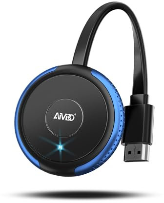 AIMIBO 4K Wireless Display Adapter, Plug & Play, Miracast Dongle WiFi HDMI Adapter, Bildschirmspiegelungsgerät für iOS/Android/Windows/MacOS auf TV/Monitor/Projektor, Unterstützung