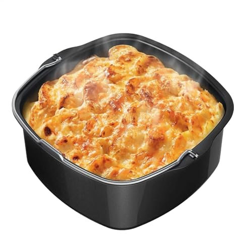 Yaztauho Square Cake Mould, Square Cake Pan, Aluminum Cake Mold, Baking Cake Mold, 7 Inch Baking Pan Air Fryer Tray, Multifunctional Cookware for Baking