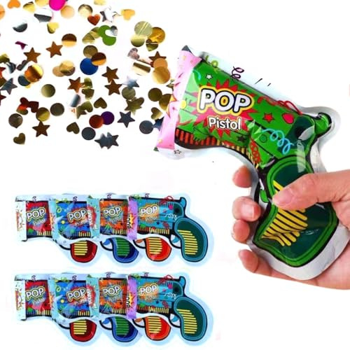 SSyang 20 Stück Konfettikanone, Party Konfettipistole, Popper Konfetti Pistole, Hochzeit Konfetti Kanone, Confetti Kanone, Konfettipistole Munition, für Geburtstage, Hochzeiten, Partys Verwendet