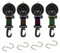 WUSJCOF Saugnapf Haken Camping Set, 4 Stück Starke Saugnäpfe mit S-Haken für Auto Markise, Zelte, Wohnmobil Zubehör, Multifunktionale Camping Saugnäpfe