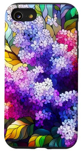 Fiori lilla Custodia per iPhone SE (2020) / 7 / 8