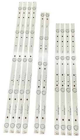 ERAKAFZTTK 10 pz Striscia di Retroilluminazione A LED Misura for Akai AKTV551 AKTV5512TS JS-D-JP5520-A41EC B51EC C51EC (60416) MS-L0956-L MR YS_LE469119(10pcs Set 1 TV)