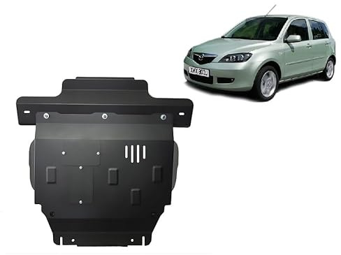 Scut Protection Stahl Unterfahrschutz für Motor und Getriebe kompatibel mit Mazda 2 (2003-2007) Scut Protection