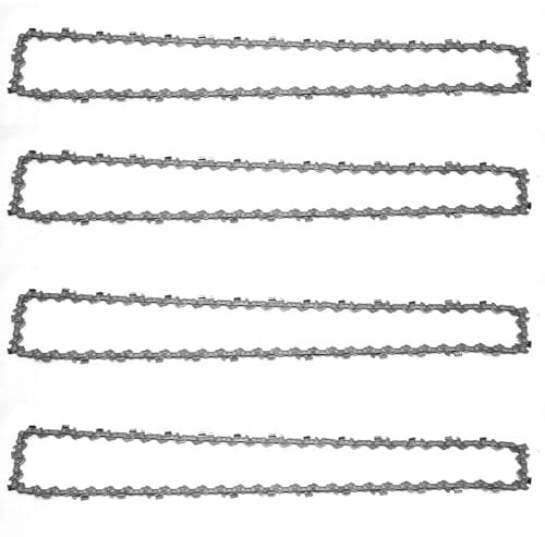 MospdyGear 4Pcs 18 inch Chainsaw Chains for (45cm) Bar, 3/8 LP Pitch 62 Driver Links .050(1.3mm) Gauge, Replacement for Husqvarna 36 41 120 136 137
