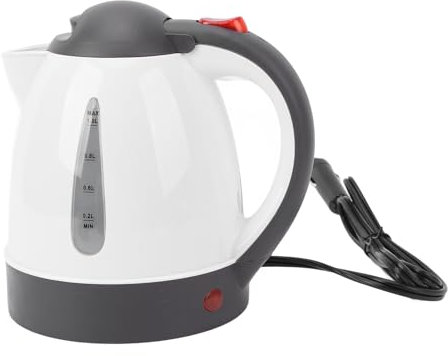 1000ml Car Electric Kettle, Battery Powered Coffee Maker with Auto Shut-Off Portable Car Kettle Water Boiler for Travel Office Kitchen (24V)