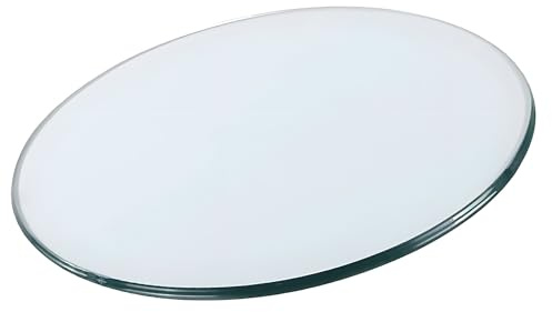 XOBRJQZ Runde Tischplatte aus Gehärtetem Glas, Klarglas 8 Mm Dick, Polierte Kante, Modernes Äußeres, Ersatz Glasplatte für Esstische, Couchtische, Gartentische(650mm(26In))