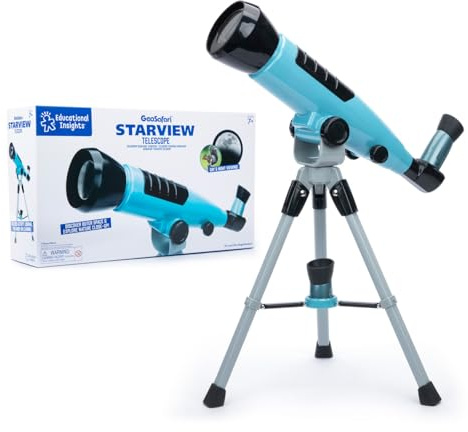 Educational Insights GeoSafari Starview Telescope - Kids Telescope for Beginners, Beginner Astronomy Telescopes, Stargazing & Viewing Planets, Home or Classroom Set, Space & STEM Gifts for Ages 7+