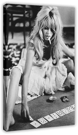 ZAQMKOL Leinwandposter Modell Star Brigitte Bardot (8) für Schlafzimmer, Landschaft, Büro, Raumdekoration, Geschenk, 60 x 90 cm