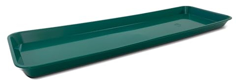 Oakland Gardens 61cm Medium Windowsill Watering Tray Pack of 4 – Durable Plastic Plant Pot Drip Trays & Saucers – Recycled Gravel Trays for Indoor & Outdoor Gardening & Seed Propagation