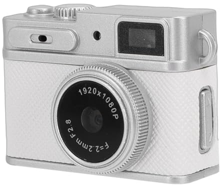 Annadue Appareil Photo Numérique Porte-clés 1080P, Enregistreur Vidéo de Poche FHD avec écran de 0,96 Pouces, Prise en Charge OTG, pour la Photographie de Voyage (White)