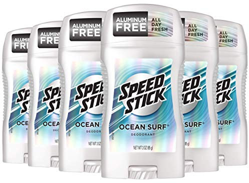Speed Stick Deodorant, Ocean Surf, 3-Ounce Sticks (Pack of 6) by Mennen (English Manual)