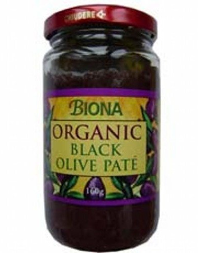 Biona Organic Black Olive Pate 160g X 4 (Pack of 4)