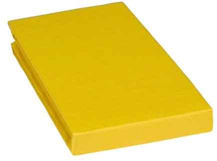 REVITEX - Sábana Bajera Ajustable para Cama de 135, de algodón y poliéster, Color Amarillo Mostaza, 1 Pieza de 135x190/200 cm., no Hace Bolas, Tejido Agradable al Tacto y de fácil Planchado