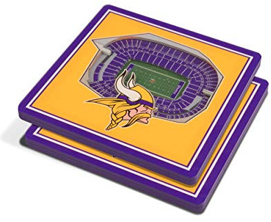 YouTheFan NFL Minnesota Vikings 3D StadiumView Untersetzer – U.S. Bank Stadium
