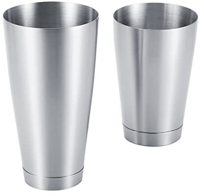 Boston Shaker Acciaio inossidabile Robusto Durevole Cocktail Cup Shaker Bar Strumento da cucina per la casa Argento