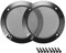 sourcing map 2pcs 3 Speaker Grill Mesh Decorative Circle Woofer Guard Protector Cover Audio Accessories Black