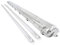 pureled SET 1x LED Feuchtraumleuchte Wannenleuchte Keller Werkstatt IP65 2x T8 LED 150cm 24W 6000K G13 Bürolampe