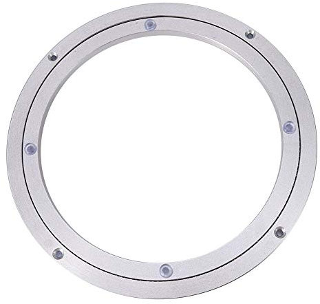 Table Turntable, Smooth Swivel Plate Heavy Duty Aluminium Alloy Rotating Bearing Round Dining (10 inch * H8.5MM).-for plate turner plate turntable lazy susan aluminum lazy susan giratorio lazy s