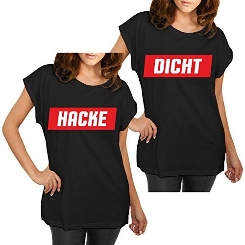 Spaß Kostet Frauen und Damen Partnershirts HACKE DICHT Größe XS - 5XL