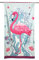 Tex family serviette de plage en éponge Flamant rose, dimensions 90 x 170 cm