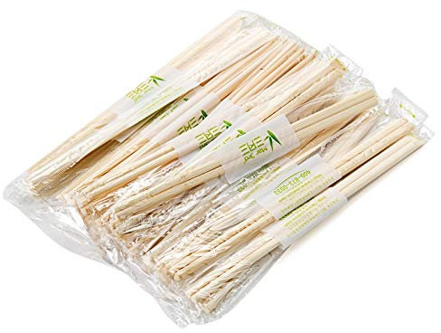 25 coppie/set!Cinese monouso di bambù bacchette di legno da cucina confezionati singolarmente da tavola (Color : A)