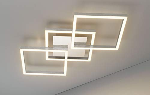 casa NOVA LED- Wandleuchte JALU (BHT 54x6x54 cm) BHT 54x6x54 cm grau Wandleuchte Wandlampe