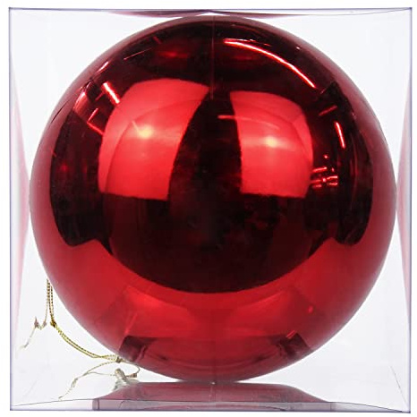 Ø 18CM Weihnachtskugeln Kunststoff 1 Stücke Große Christbaumkugeln Weihnachtsdeko Bruchfest Ornamente Weihnachtsbaumschmuck für Weihnachtsbaum Christbaumkugeln Weihnachtsdekoration Kugeln