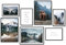 Premium Poster Set - 7 harmonische Natur Bilder - See Wald Berge Highland Cow Schottland Deko für Wohnzimmer Flur Schlafzimmer - ohne Rahmen