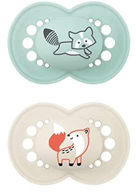 Sucette Original Couleurs de la Nature Motif - 18+ mois - Silicone - Bte stérilisation X2