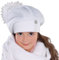 Smarilla Mädchen Winter Mütze Schlauchschal Loop Set Bommel Strick Glitzer