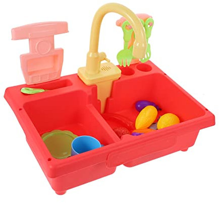 ibasenice 1 Satz Geschirrspüler Spielzeug So Tun, Als Würden Sie Küchengeräte Spielen Fruchtspielzeug Schneiden Pädagogisches Küchenspielzeug Geschenk Abs Kind Puzzle Küchenutensilien
