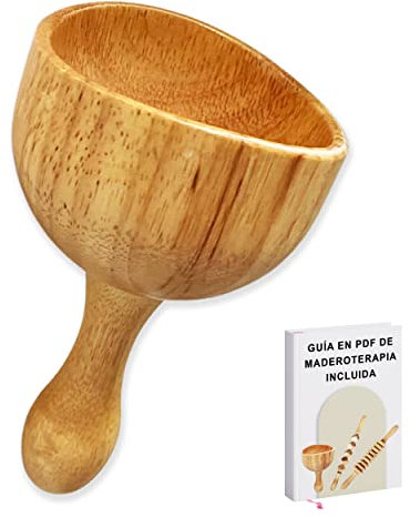 Coppa Svedese Massaggio Legname Massaggio Corpo Rilassante - Rullo Legno Massaggio Muscolare Cellulite - Rullo Massaggiatore Anticellulite Riduttore - Massaggio Mesoterapia Corpo Drenaggio Linfatico.