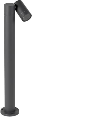 PRIOS Außenleuchte Tulimar (Modern) in Schwarz aus Aluminium (1 flammig, GU10) - Wegeleuchte Pollerleuchte Wegelampe Sockelleuchte