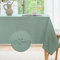 Softalker Rechteckige Tischdecke mit gewebter Textur, glänzender Jacquard, wasserdicht, knitterfrei, auslaufsicher, waschbar, Tischdecke für Urlaub, Party, Abendessen, 152,4 x 213,3 cm, Salbeigrün