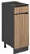 Vicco Mueble bajo de Cocina R-Line, Roble Dorado/Antracita, 30 cm En Forma de J, sin encimera