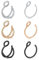 Incaton Doppelt Fake Nasenpiercing Hoop Fake Nasen Ring Fake Ohr Helix Cartilage Ring Clip Septum Ohrring Piercing