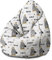 DreamRoots Sitzsack Kinder mit füllung - Bodenkissen Kinder Sitzsack - Sitzsack Kinderzimmer 80x80x120cm - Bean Bag Kinder - Bubibag Sitzsack - Kindersitzsack - Sitzkissen Boden Kinder 1