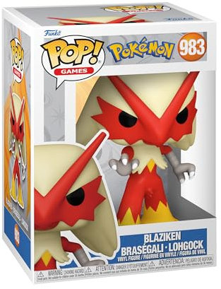 Funko POP! Games: Pokemon - Blaziken - Lohgock - Vinyl-Sammelfigur - Geschenkidee - Offizielle Handelswaren - Spielzeug Für Kinder und Erwachsene - Video Games Fans - Modellfigur Für Sammler