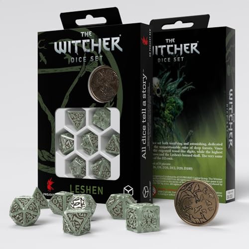 Q-Workshop The Witcher Dice Set: Leshen - The Totem Builder (7), grün