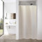YISURE Tenda da doccia 90 x 200 cm effetto lino, resistente idrorepellente lavabile in lavatrice, larghezza 90 x altezza 200 cm