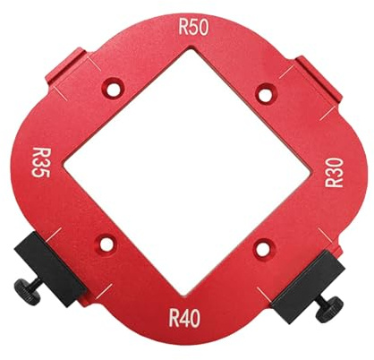 Eckradius-Schablone, 4-in-1, Rund, R30/R35/R40/R45, Tragbare, Abgerundete R-Winkel-Bogenschablone für Holzbearbeitungs-DIY-Projekte