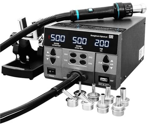 Kit de estación de soldadura digital Pistola De Aire Caliente 8630Pro, 1300W, Pantalla Digital, Estación De Retrabajo De BGA, Boquilla Curva, Reparación De Soldadura, Estación De Desoldar Control term