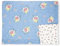 GreenGate Tagesdecke Quilt Decke Laura Dusty Blue blau mit Blumen 140 x 220 cm