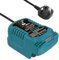 Mini Ladegerät für Makita 18V, 2A Akku Ladestation Kompatibel mit Makita 18Volt Li-Ion Akku BL1815 BL1830 BL1840 BL1850 BL1860 BL1890 mit LED Inditator